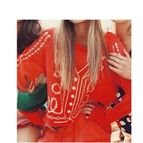 Wildfox Cropped Tuxedo/Matador Monte Sweatshirt NWT - Picture 11 of 11